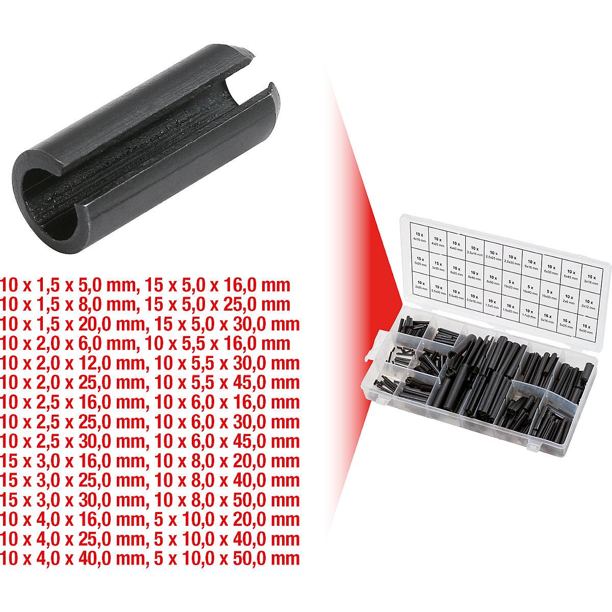 Sortiment Hohlspannstifte KS Tools (Produktabbildung 2)-1