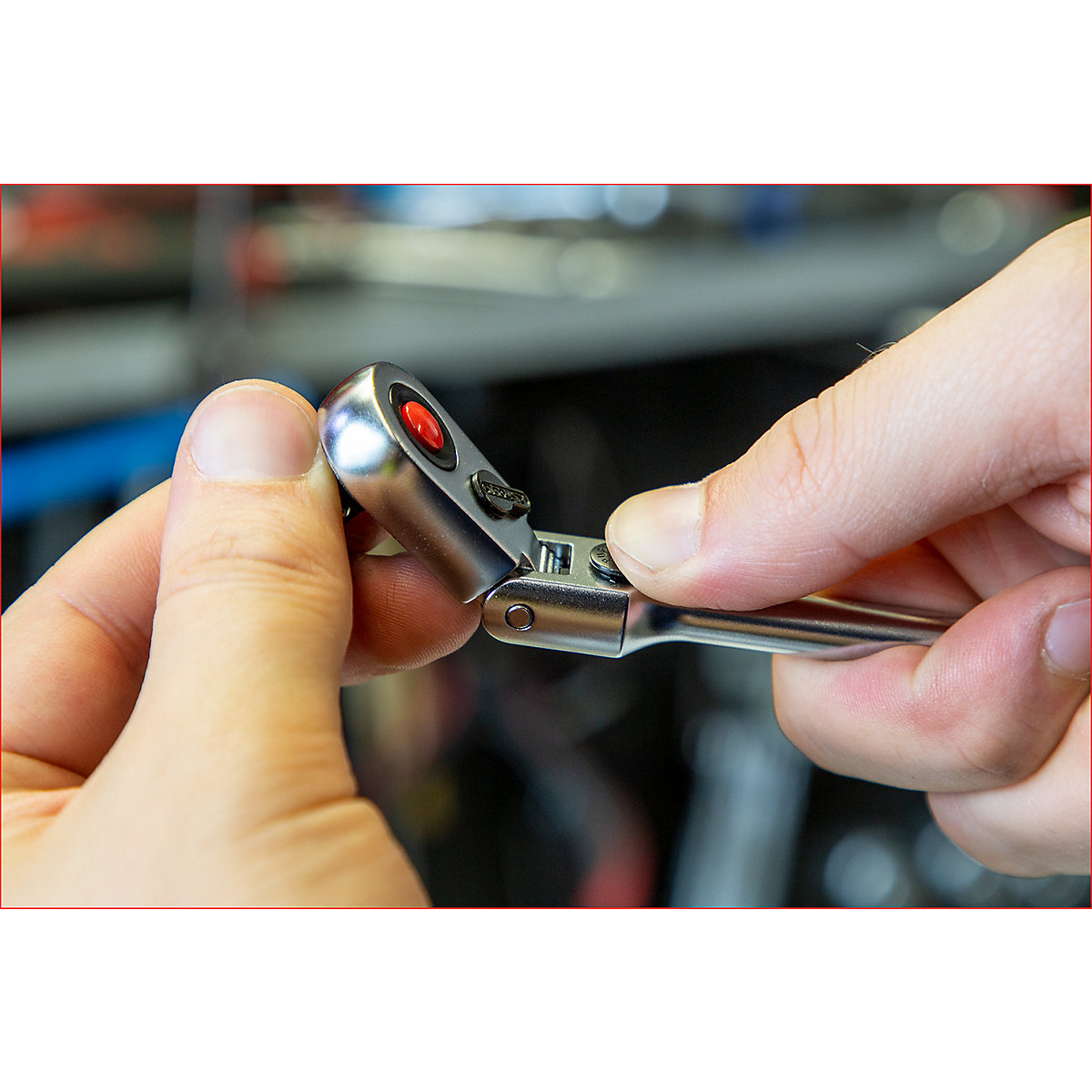 1/4'&#x27; SlimPOWER Teleskop-Gelenk-Umschaltknarre KS Tools (Produktabbildung 6)-5