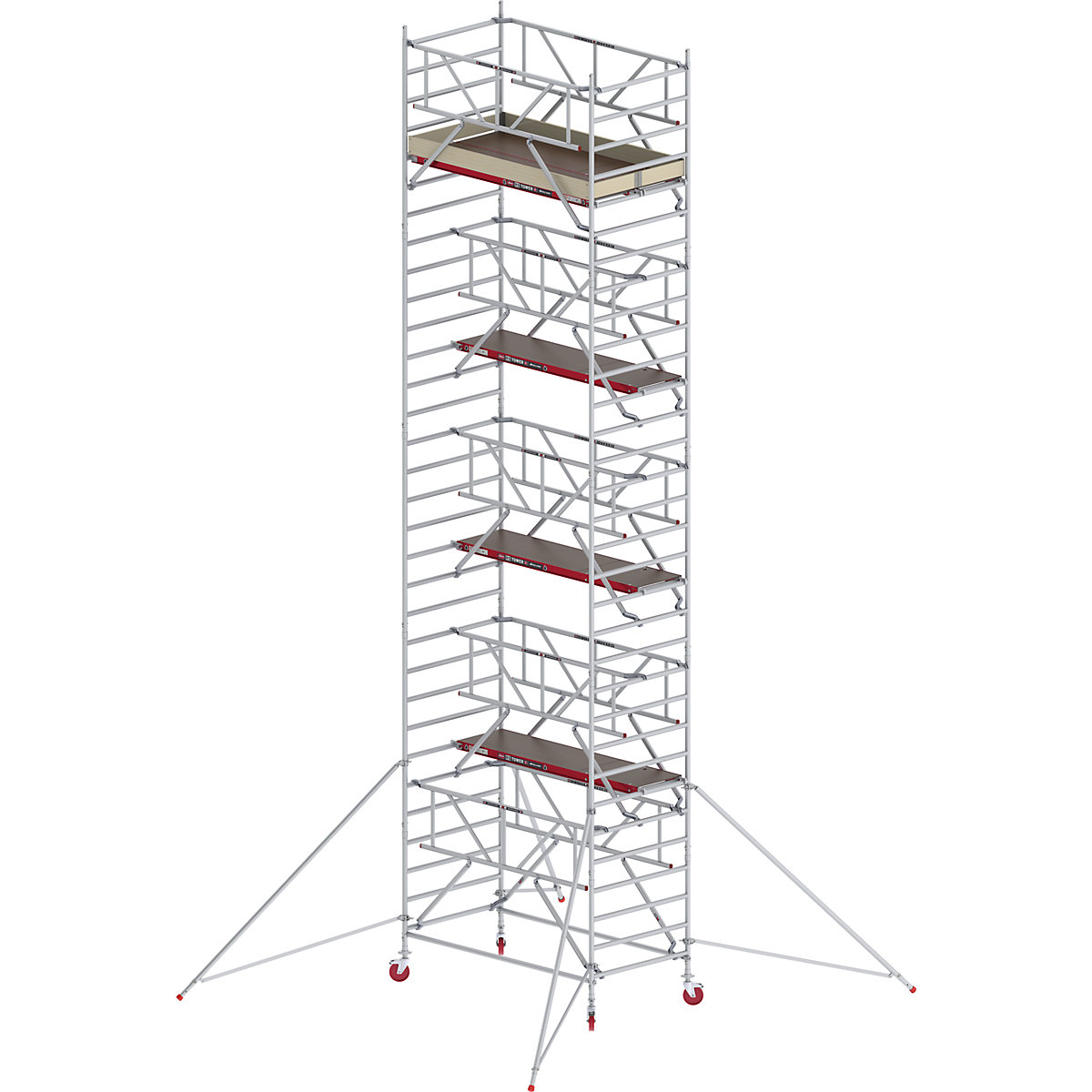 Fahrgerüst RS TOWER 42 breit mit Safe-Quick® Altrex, Holzplattform, Länge 2,45 m, Arbeitshöhe 10,20 m-1