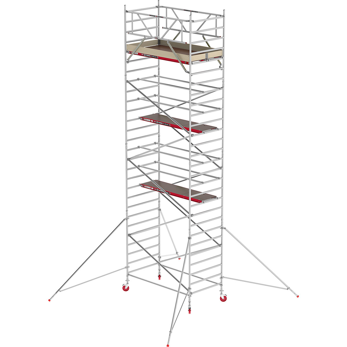 Fahrgerüst RS TOWER 42 breit Altrex, Holzplattform, Länge 2,45 m, Arbeitshöhe 9,20 m-2