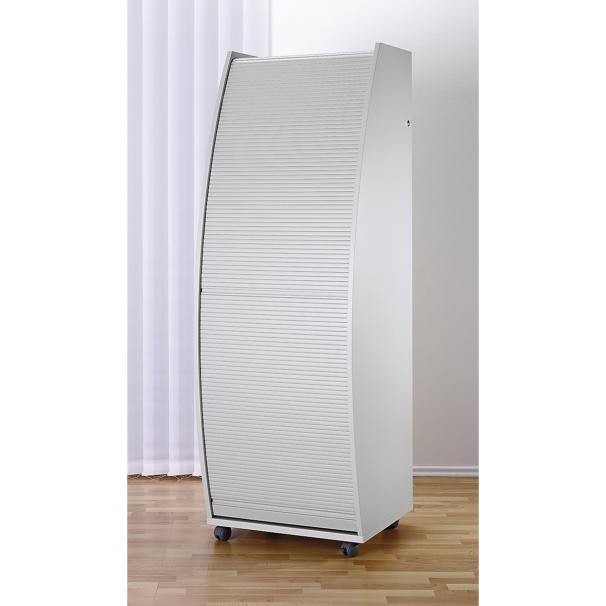 Computerschrank mit Kunststoffrollladen, mobil eurokraft pro (Produktabbildung 3)-2