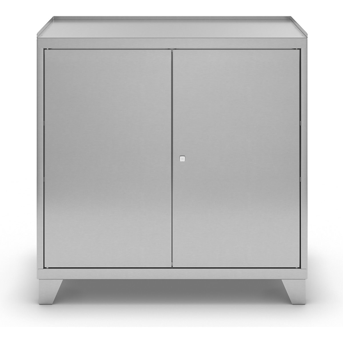 Edelstahl-Werkzeugschrank mit Stollenfüßen (Produktabbildung 2)-1