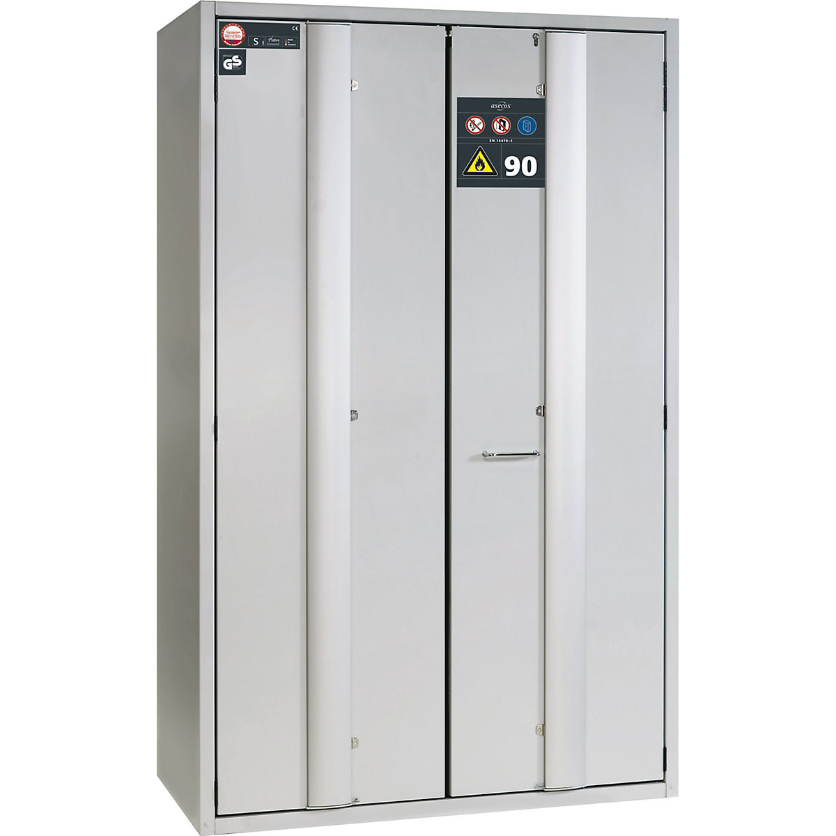 Feuerbeständiger Gefahrstoff-Falttürschrank Typ 90, halbautomatisch asecos (Produktabbildung 10)-9