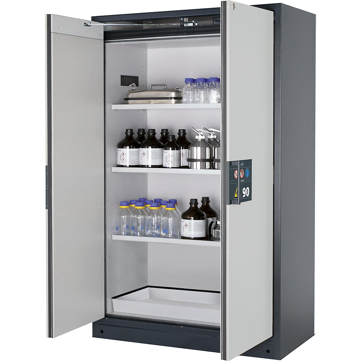 Feuerbeständiger Gefahrstoffschrank Typ 90, halbautomatisch asecos (Produktabbildung 11)-10