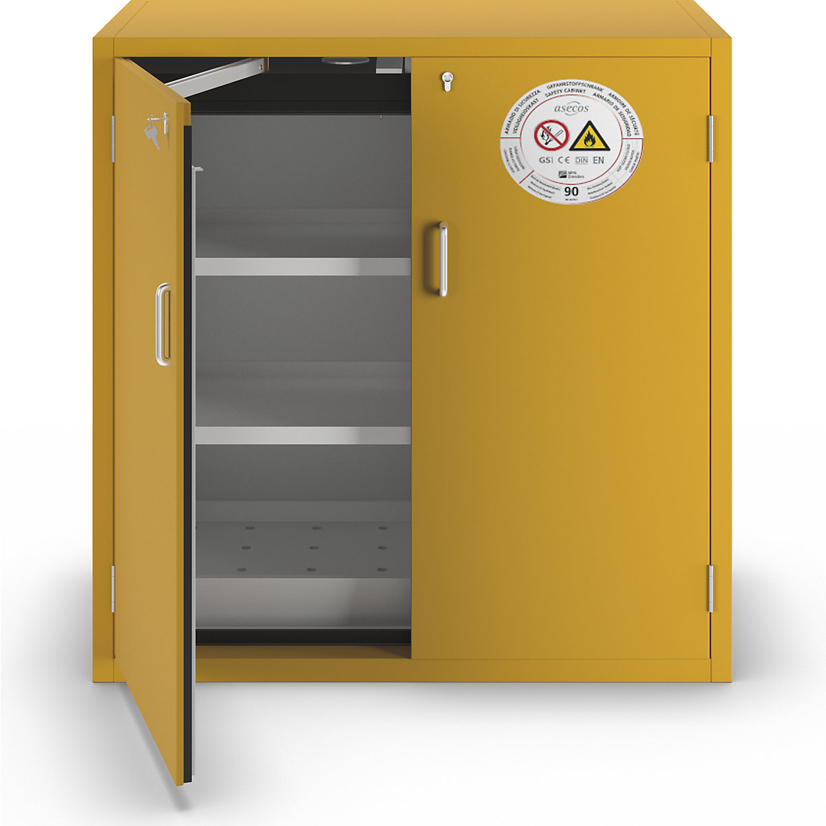 Feuerbeständiger Gefahrstoffschrank Typ 90 asecos (Produktabbildung 4)-3