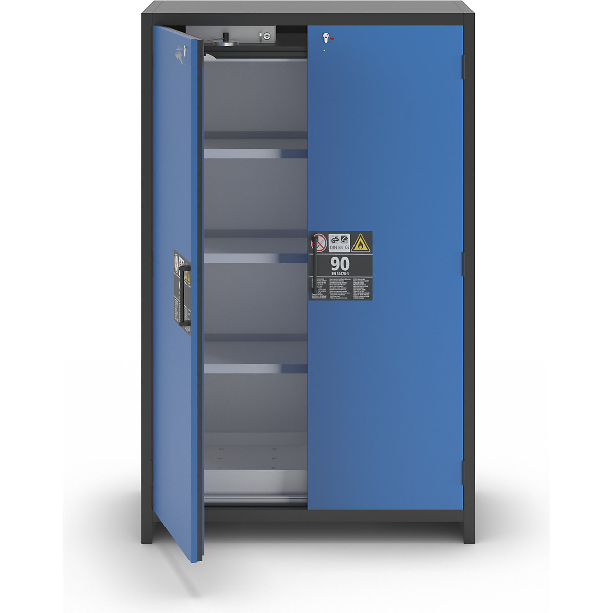 Feuerbeständiger Industrie-Gefahrstoffschrank Typ 90 asecos (Produktabbildung 6)-5