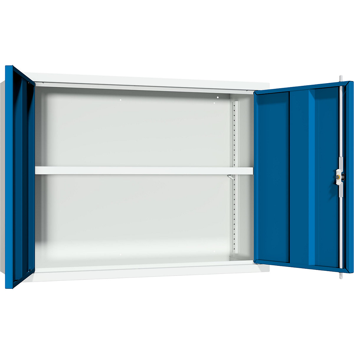 Pavoy Workshop Wall Cabinet Steel Grey/Blue 800x600x300mm 4
