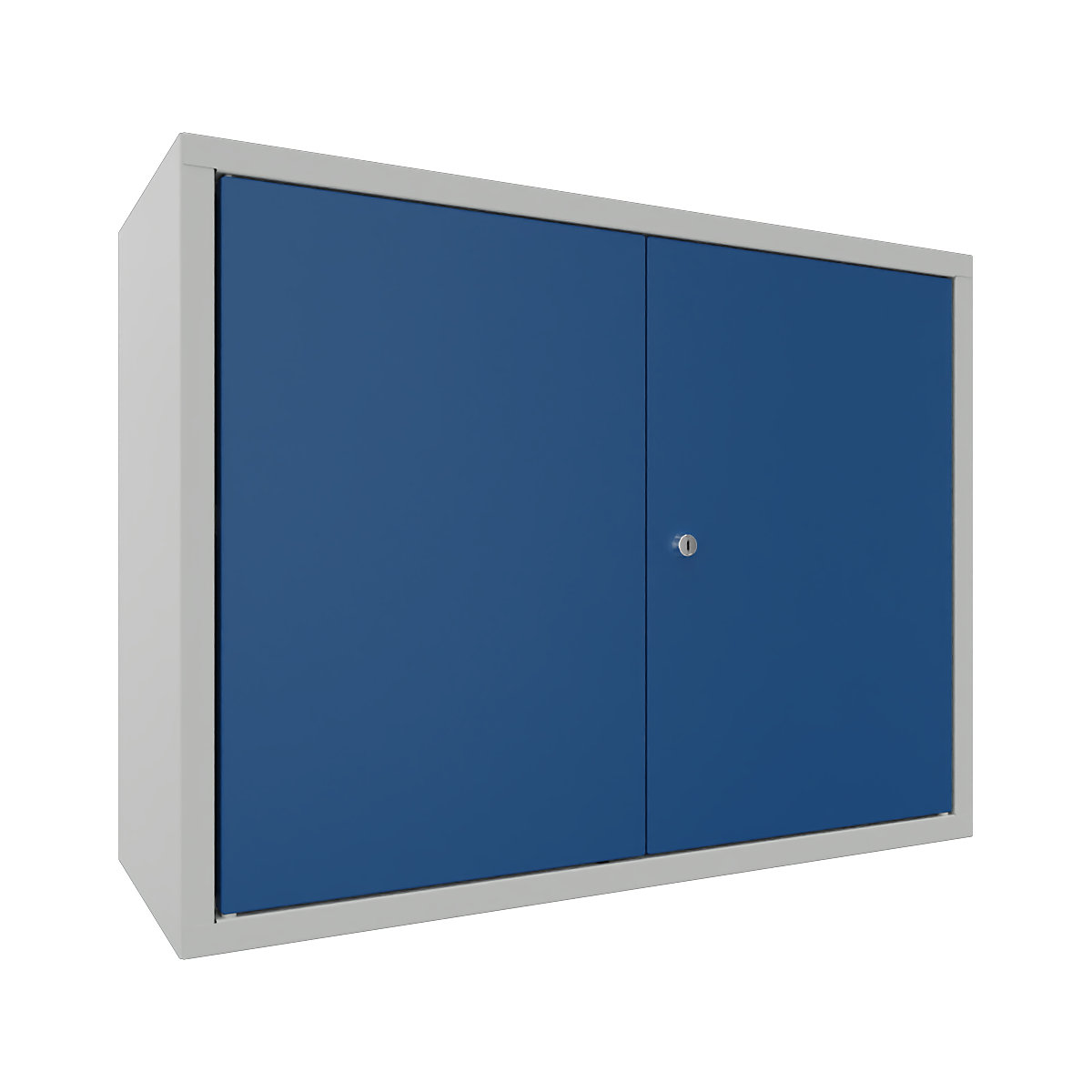 Pavoy Workshop Wall Cabinet Steel Grey/Blue 800x600x300mm 10