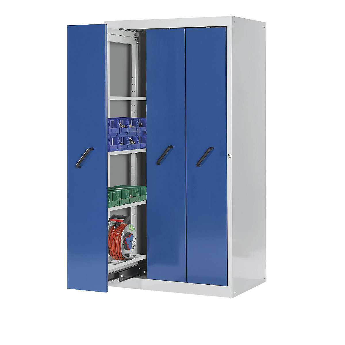 LISTA Vertical Pull-out Cabinet Steel Gray/Blue 1000x695x1950 mm 2