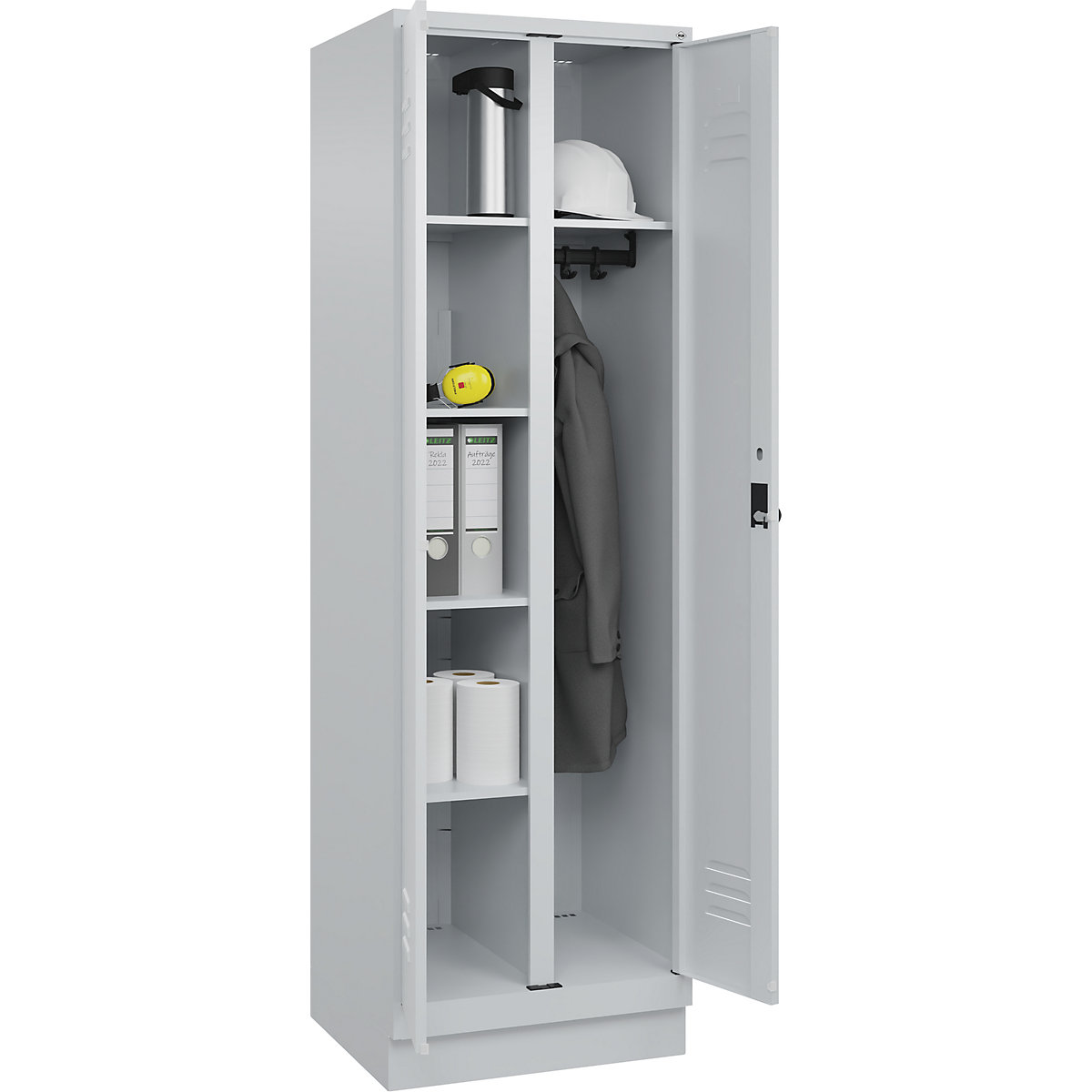 C+P Classic PLUS Cleaning Supplies Locker Light Gray 60x50x195 cm 3