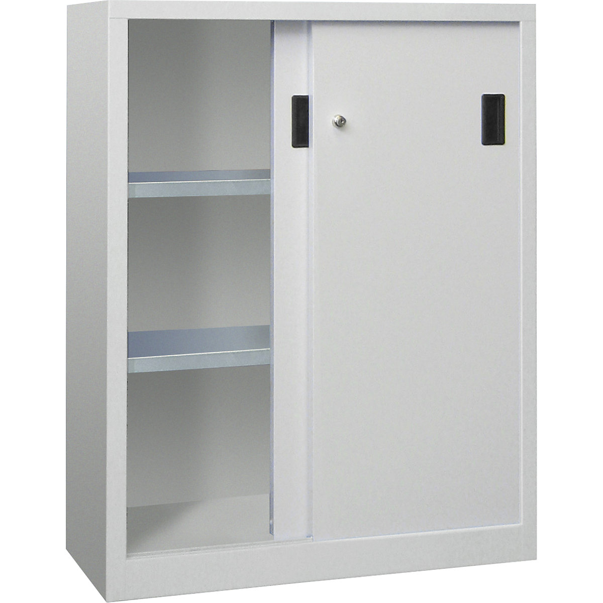 Pavoy Sliding Door Cabinet Light Gray 100x50x120 cm 4