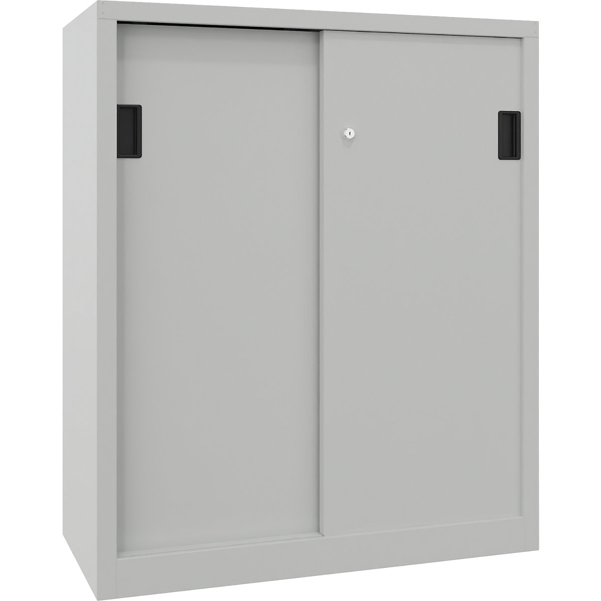Pavoy Sliding Door Cabinet Light Gray 100x50x120 cm 3