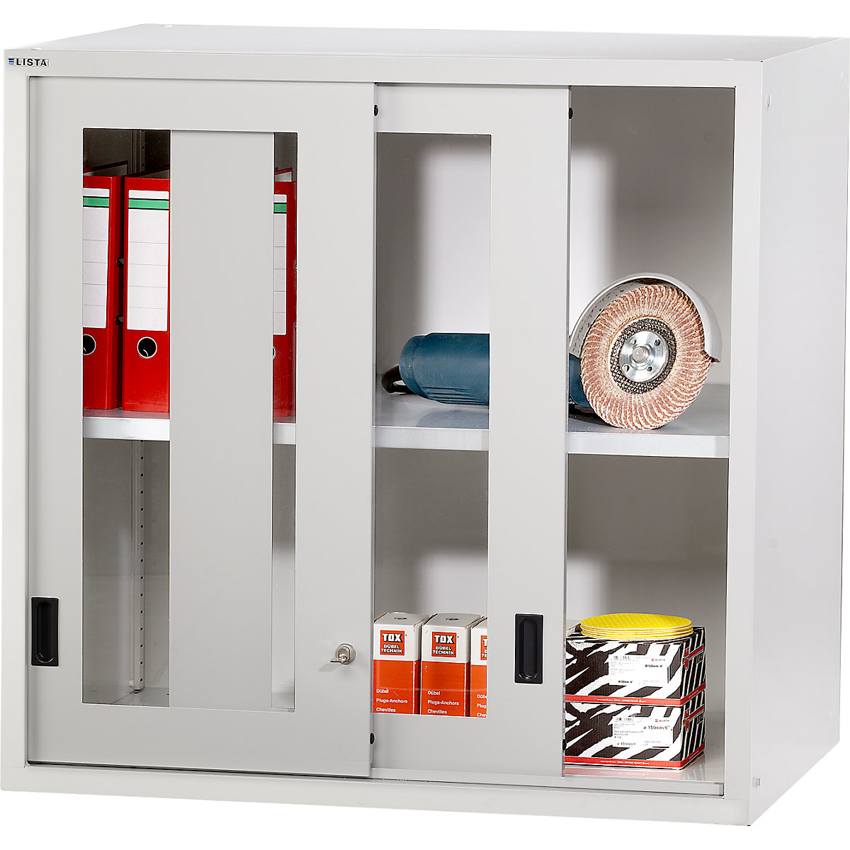 Aufsatzschrank mit Schiebetüren LISTA (Produktabbildung 2)-1