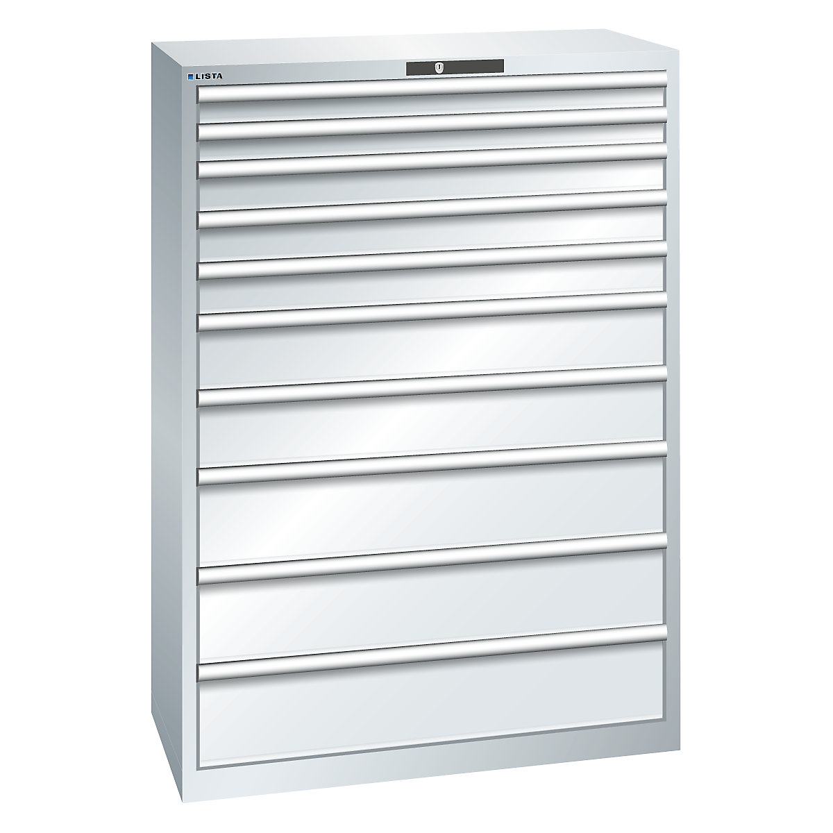 Schubladenschrank, 10 Schubladen LISTA