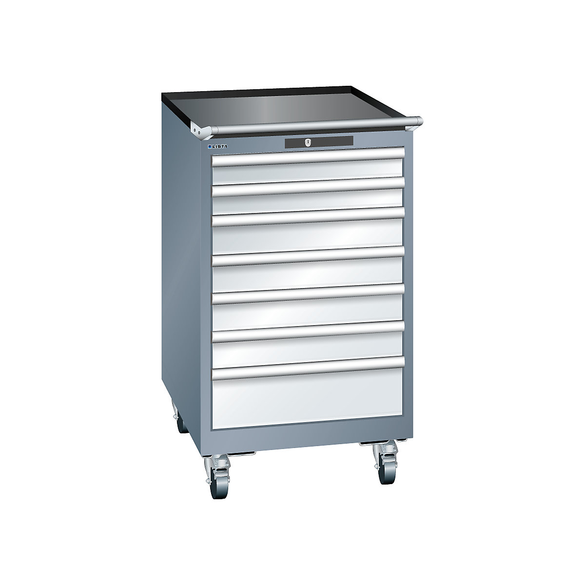 Schubladenschrank, Stahlblech LISTA