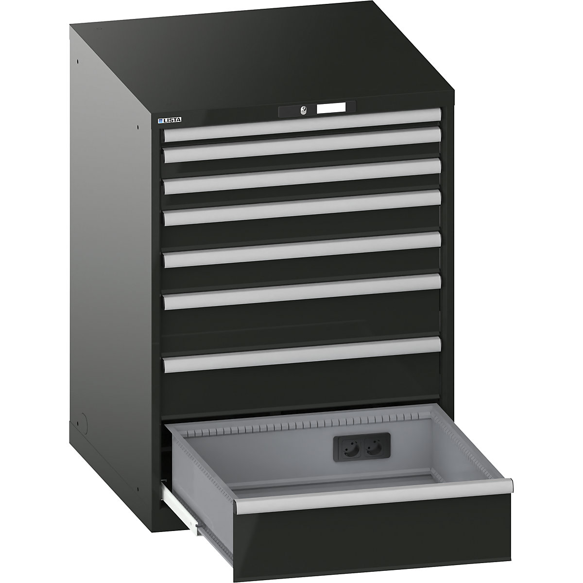 Schubladenschrank, mit Akkuladefunktion LISTA (Produktabbildung 2)-1