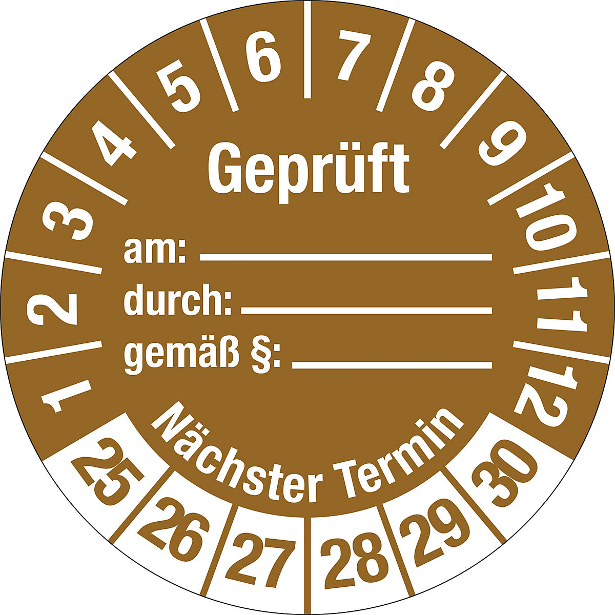 Geprüft/Nächster Termin