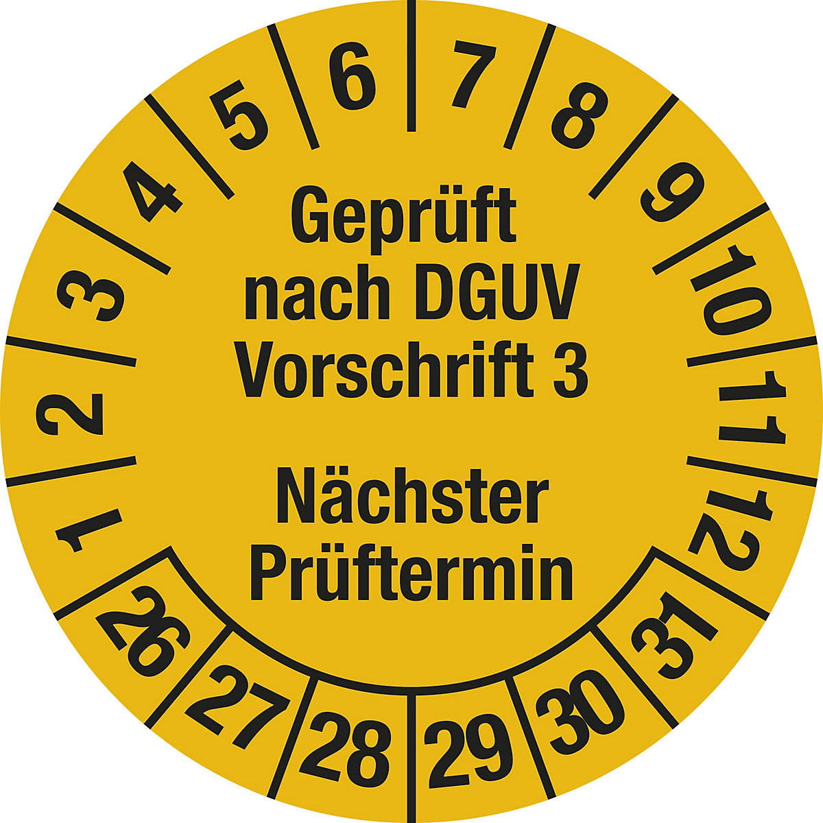 Geprüft nach DGUV Vorschrift 3