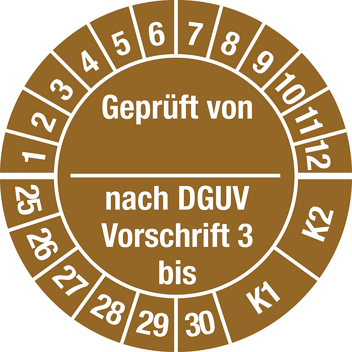 Geprüft von/nach DGUV