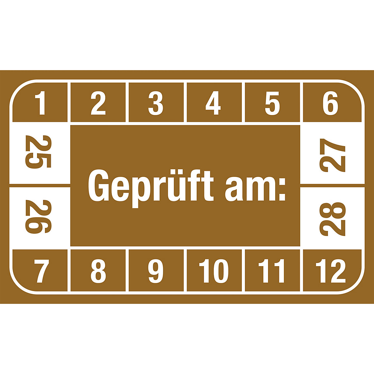 Mehrjahresplakette, Geprüft am