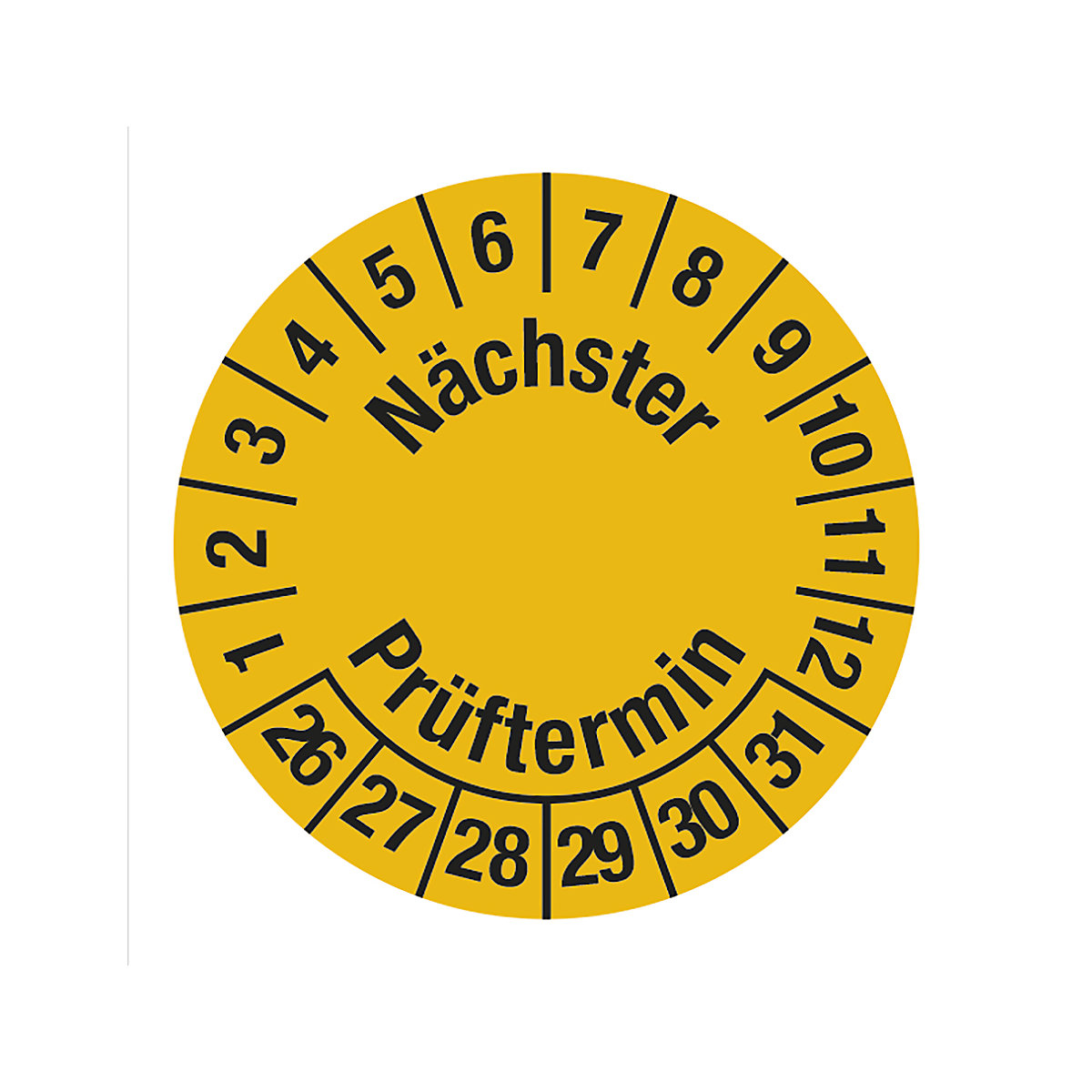 Nächster Prüftermin, Folie