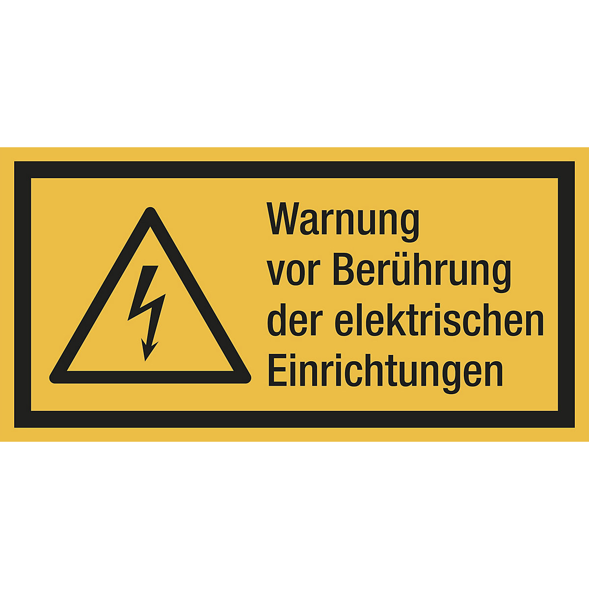 Kombischilder mit Text für Warnkennzeichen