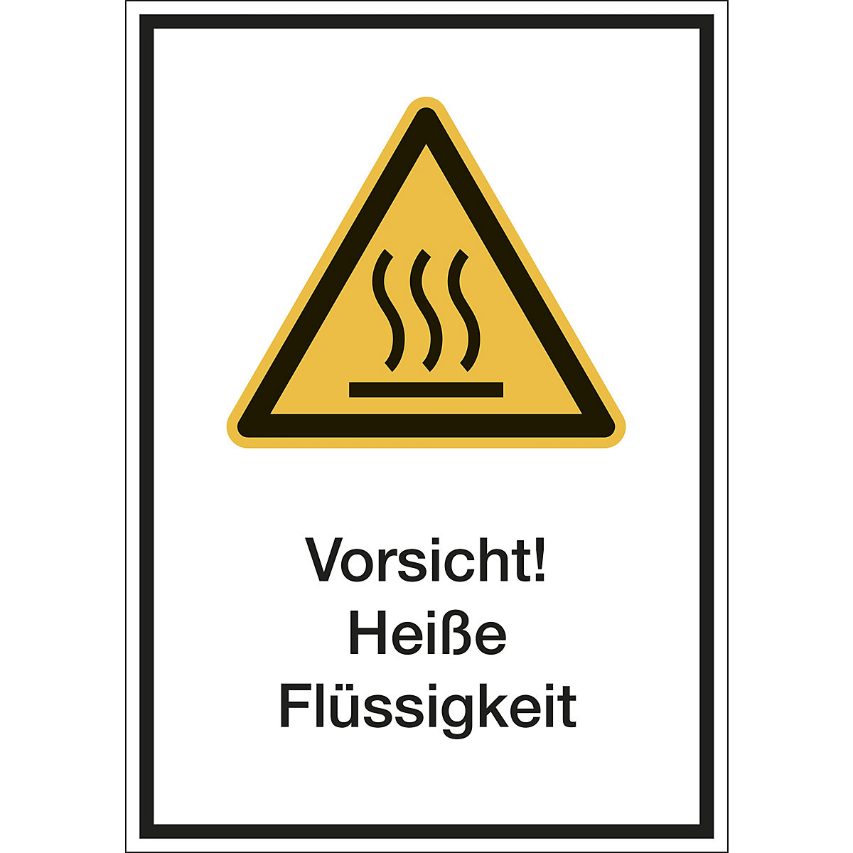 Kombischilder mit Text für Warnkennzeichen