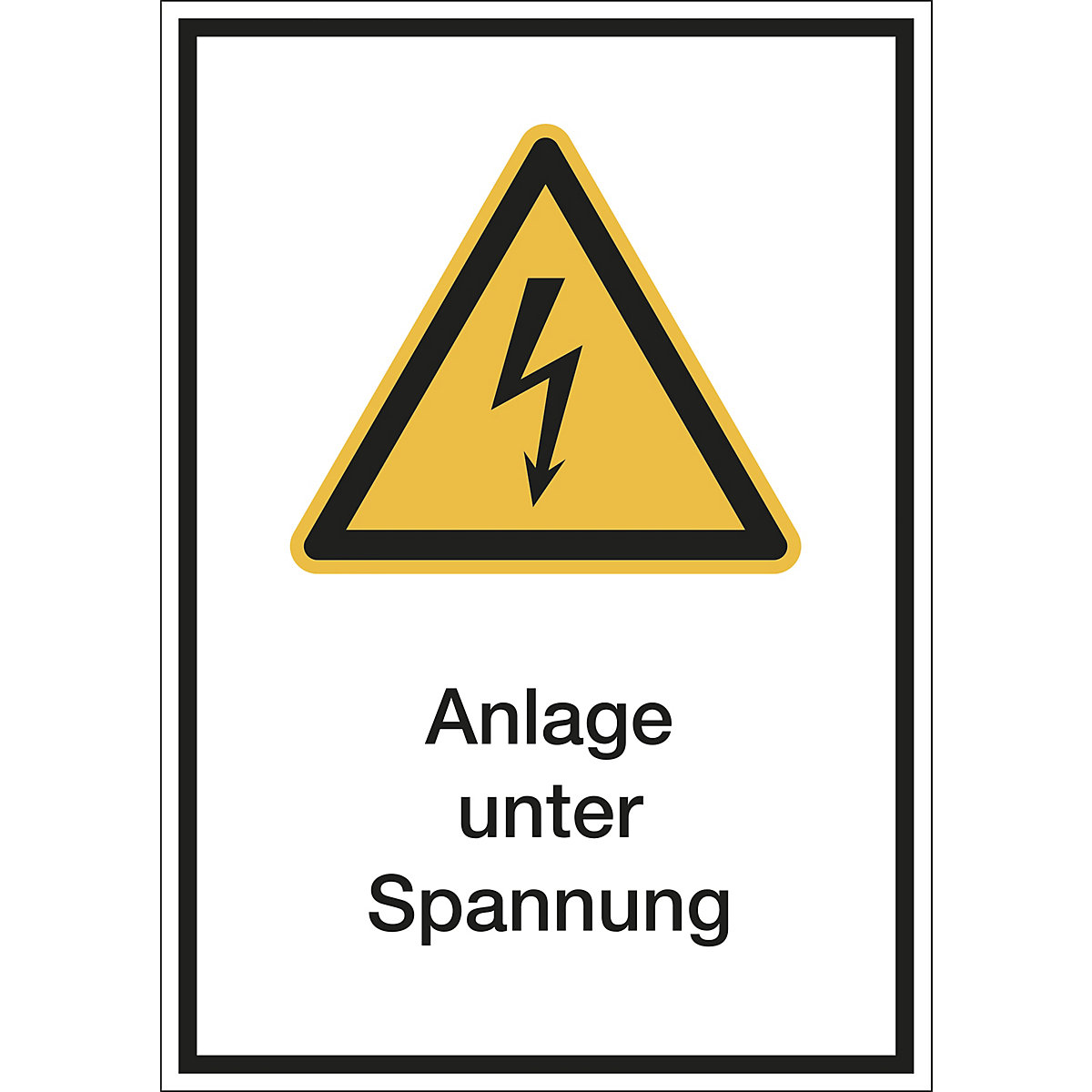 Kombischilder mit Text für Warnkennzeichen