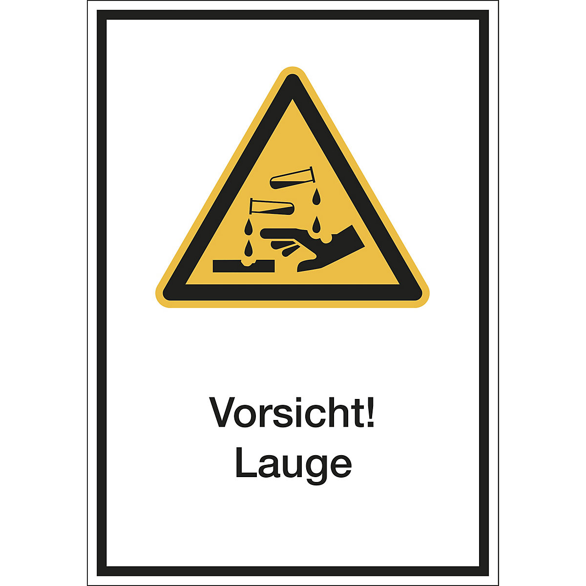 Kombischilder mit Text für Warnkennzeichen