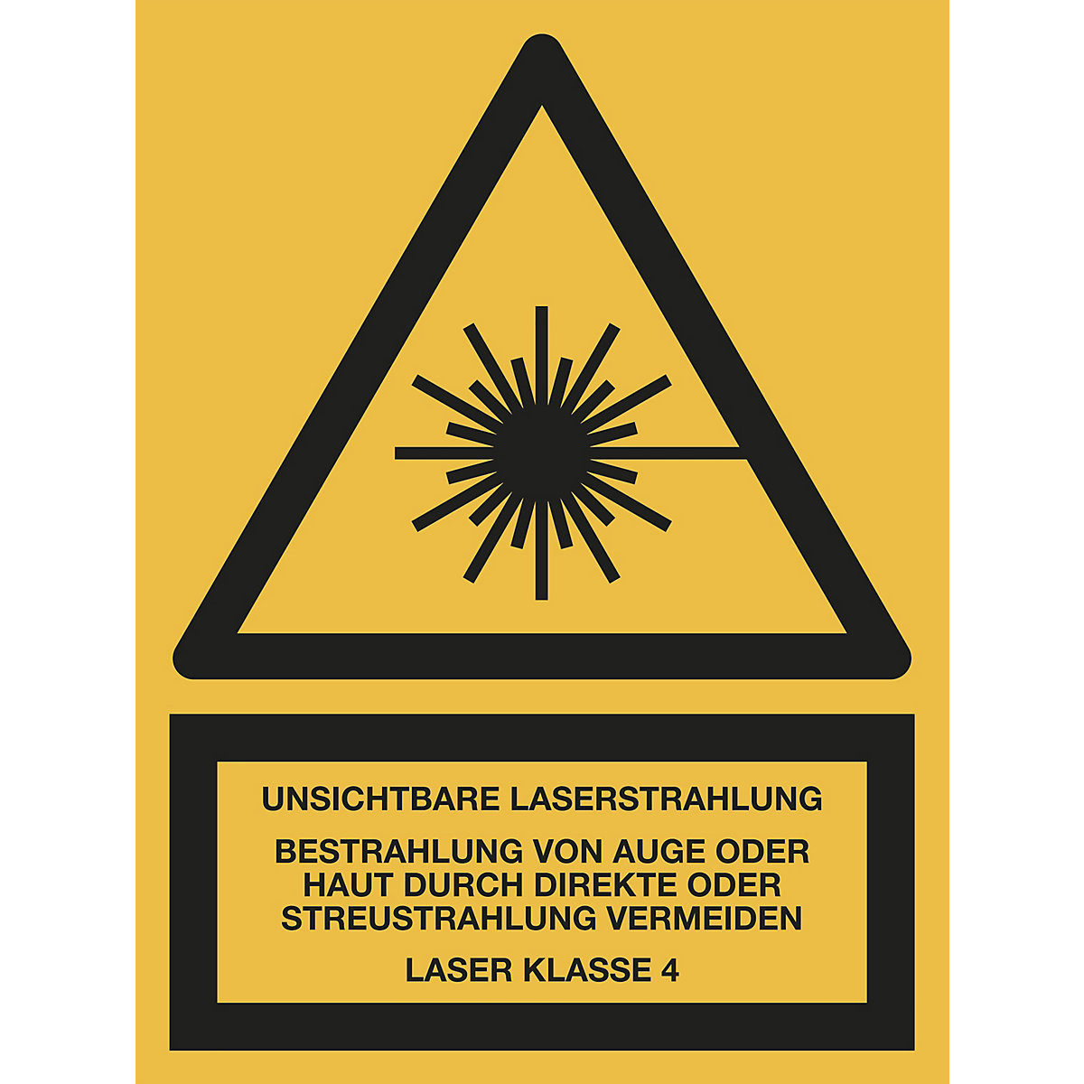 Kombischilder mit Text für Warnkennzeichen