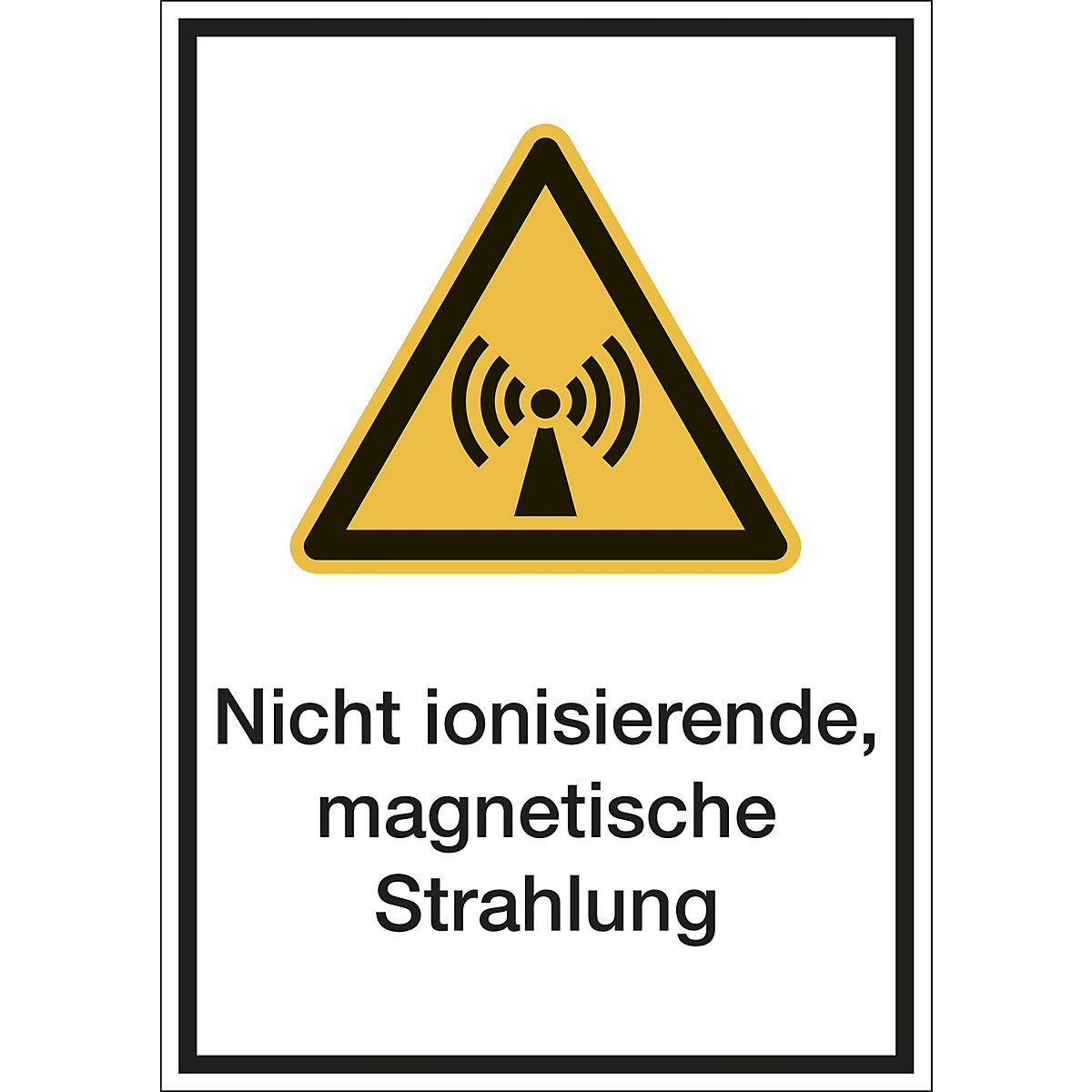 Kombischilder mit Text für Warnkennzeichen