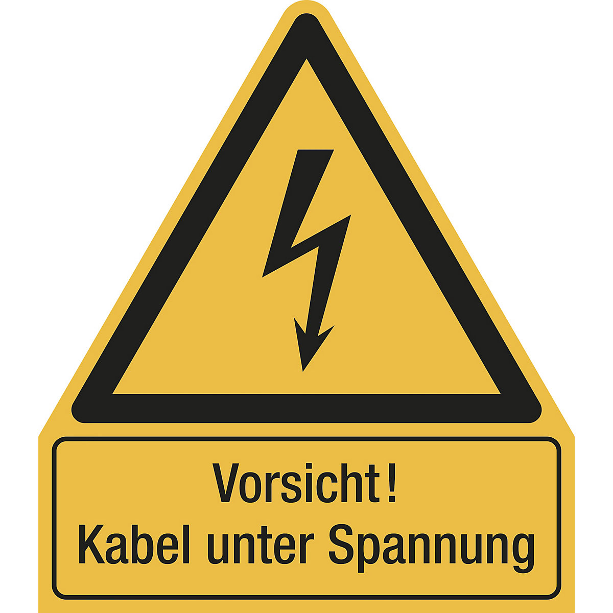 Kombischilder mit Text für Warnkennzeichen