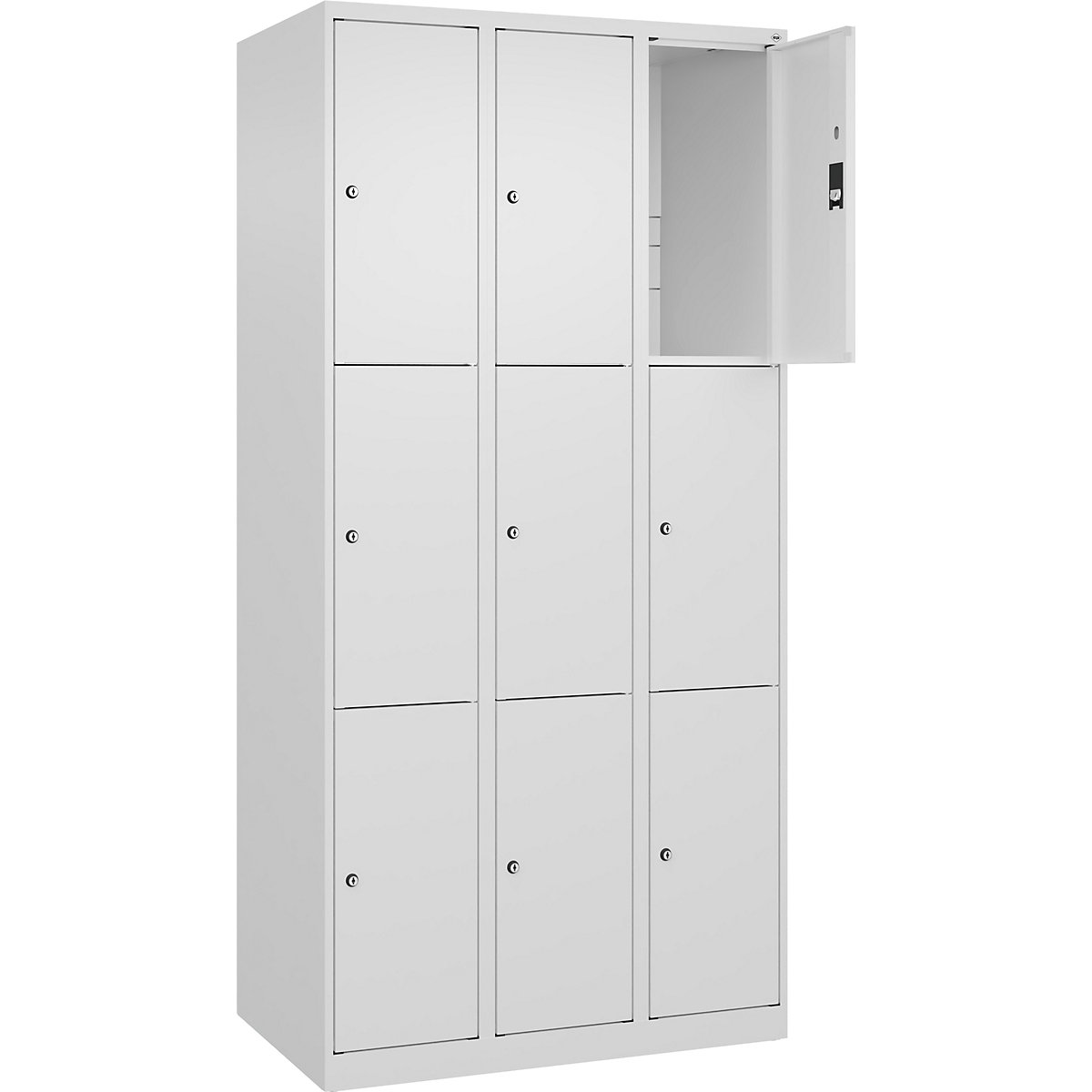 C+P Classic PLUS Locker Cabinet White 900x500x1850mm 10