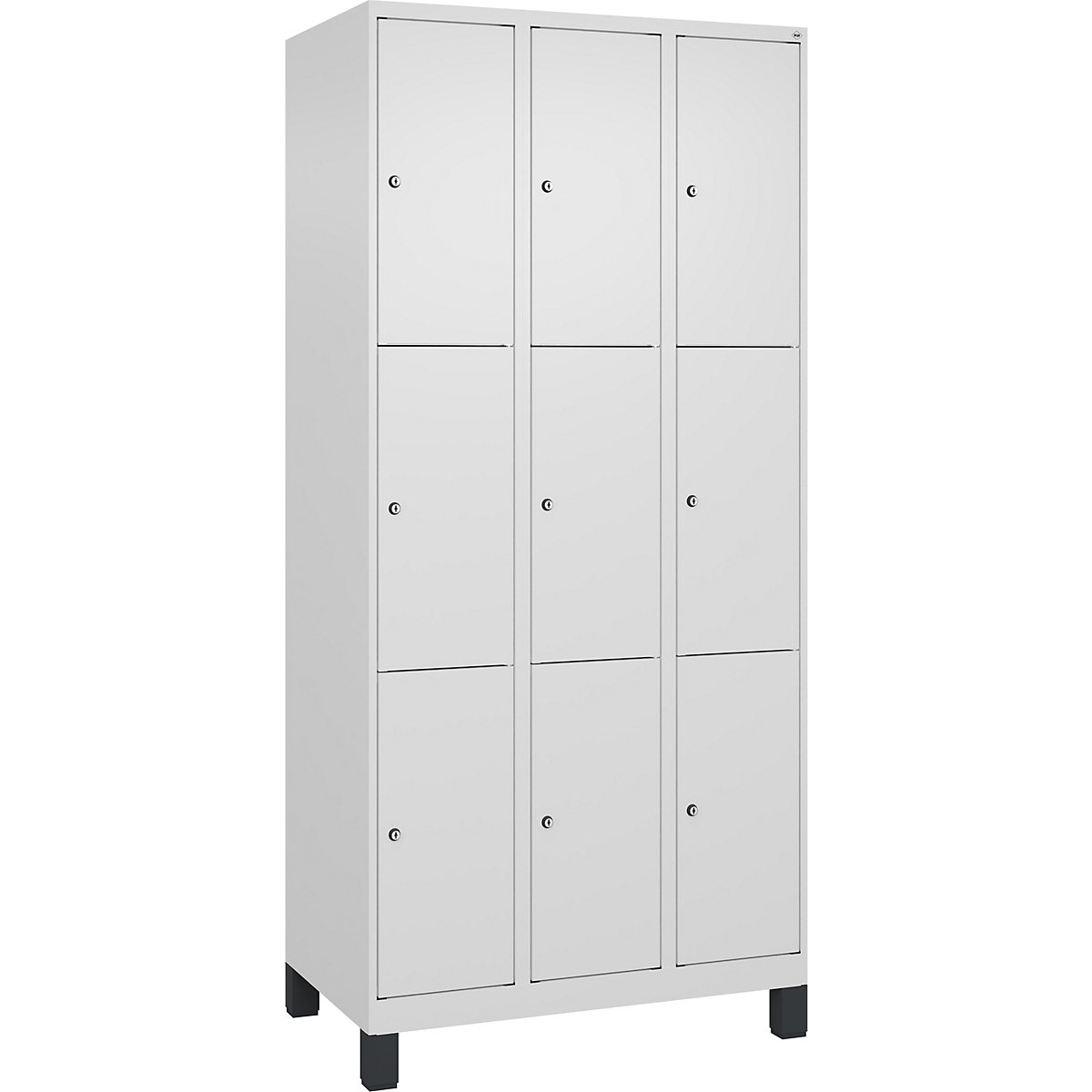 C+P Classic PLUS Locker Cabinet Traffic White 900x500x1950 mm 10