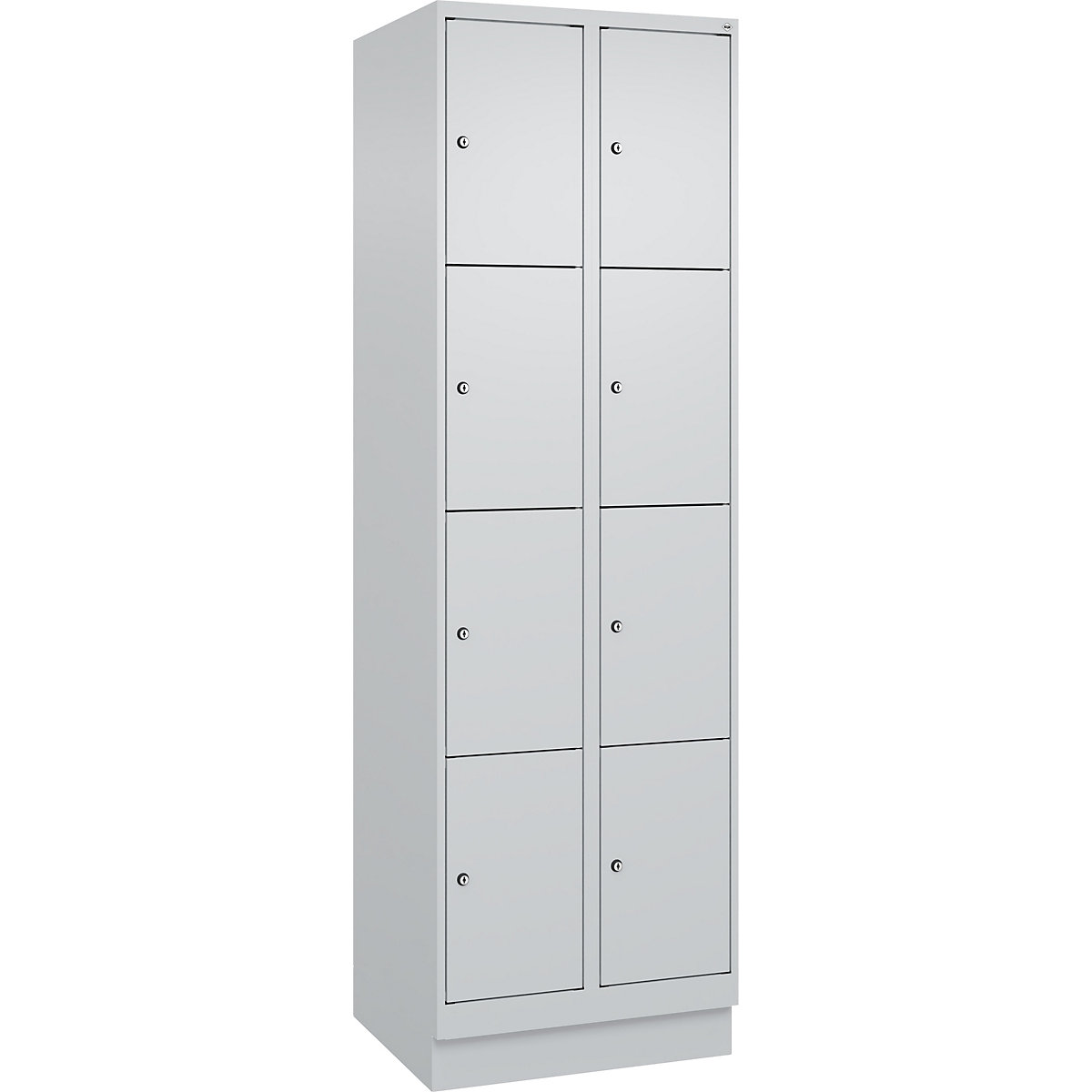 Kaiserkraft Evolo PLUS 8-Compartment Steel Locker Light Gray 60x50x195 cm 4