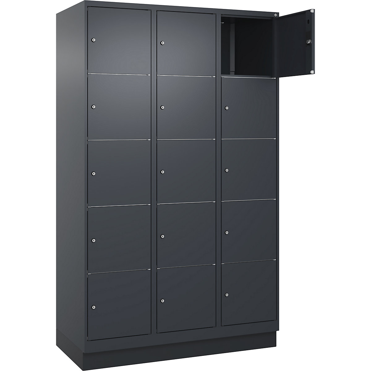 Classic PLUS 5er Schließfachschrank 15 Fächer Grau 5