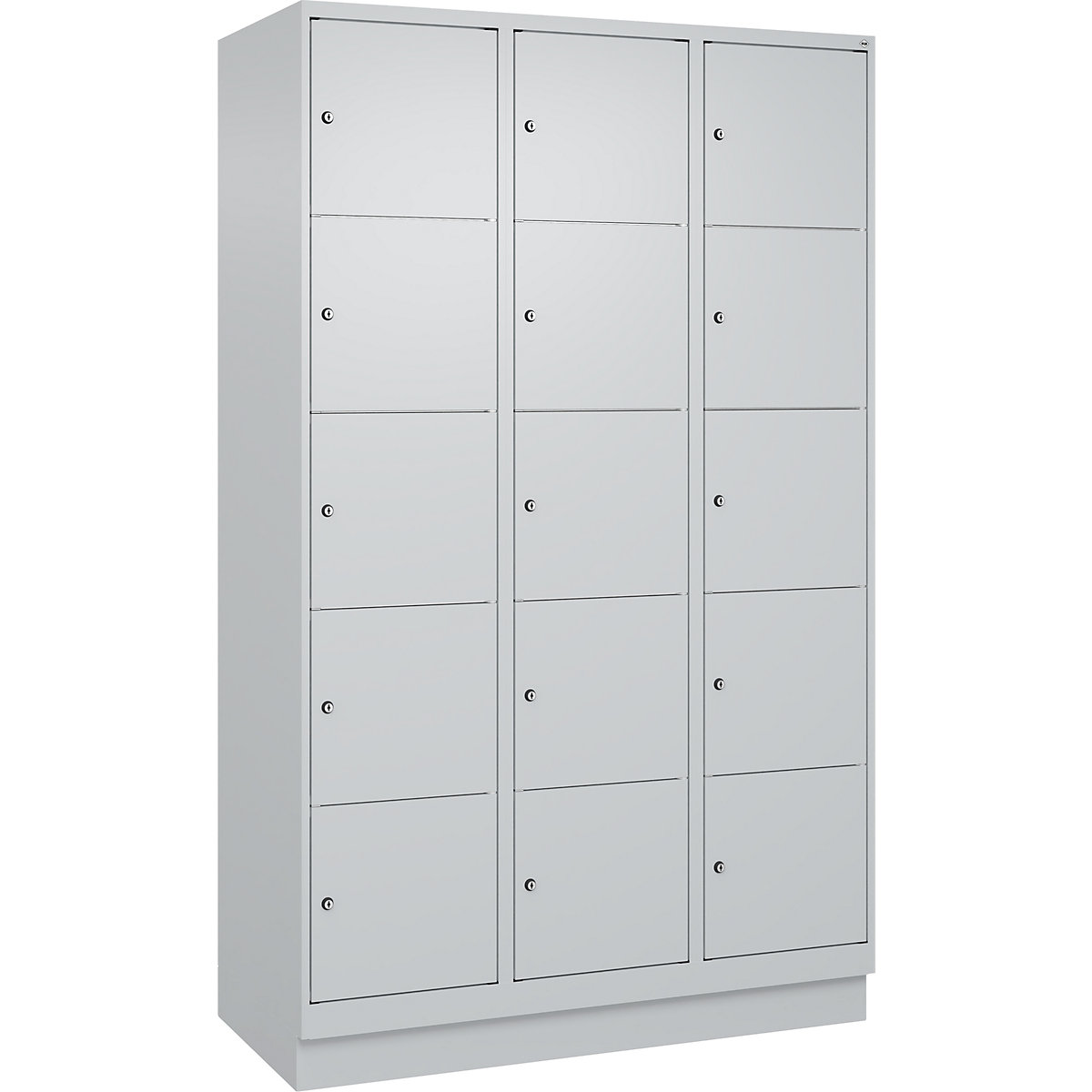 C+P Classic PLUS 5-Row Locker Cabinet Light Gray 1200x500x1950 mm 5