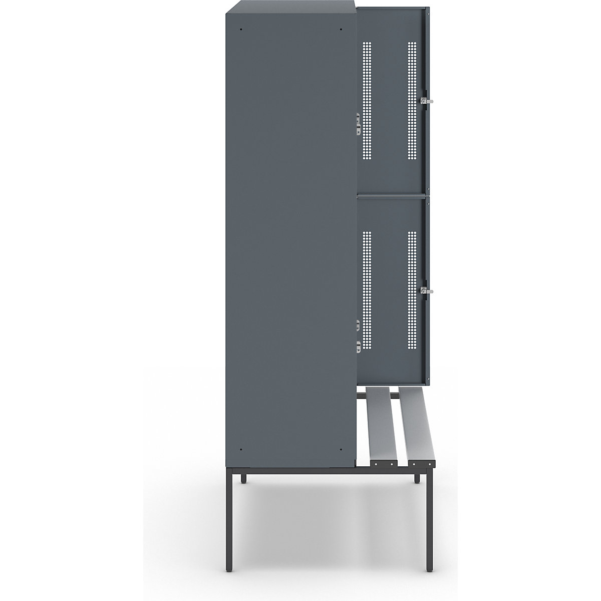 Doppelstock-Spind Berlin 1 Sitzbank Wolf (Produktabbildung 4)-3