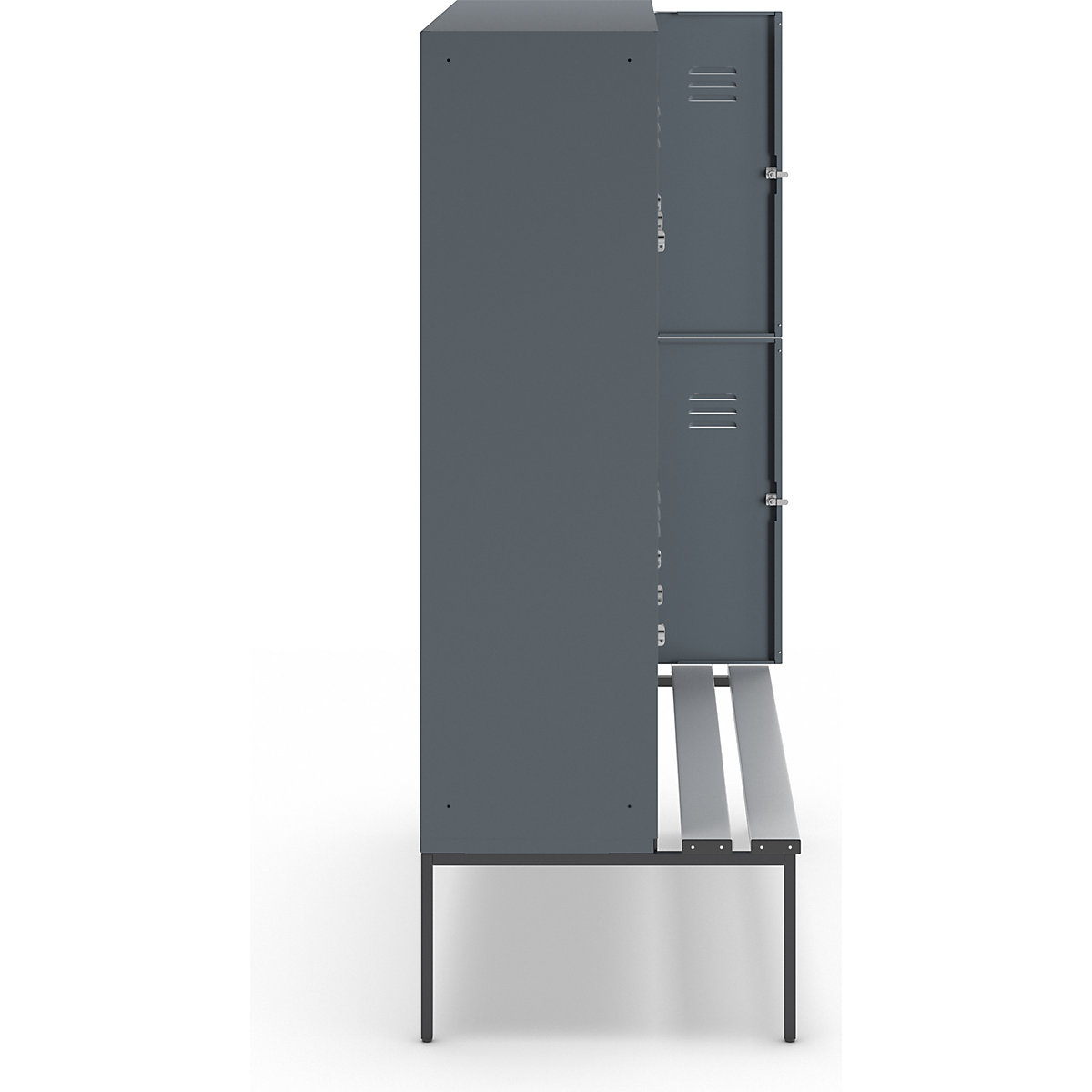 Doppelstock-Spind Berlin 2 Sitzbank Wolf (Produktabbildung 4)-3