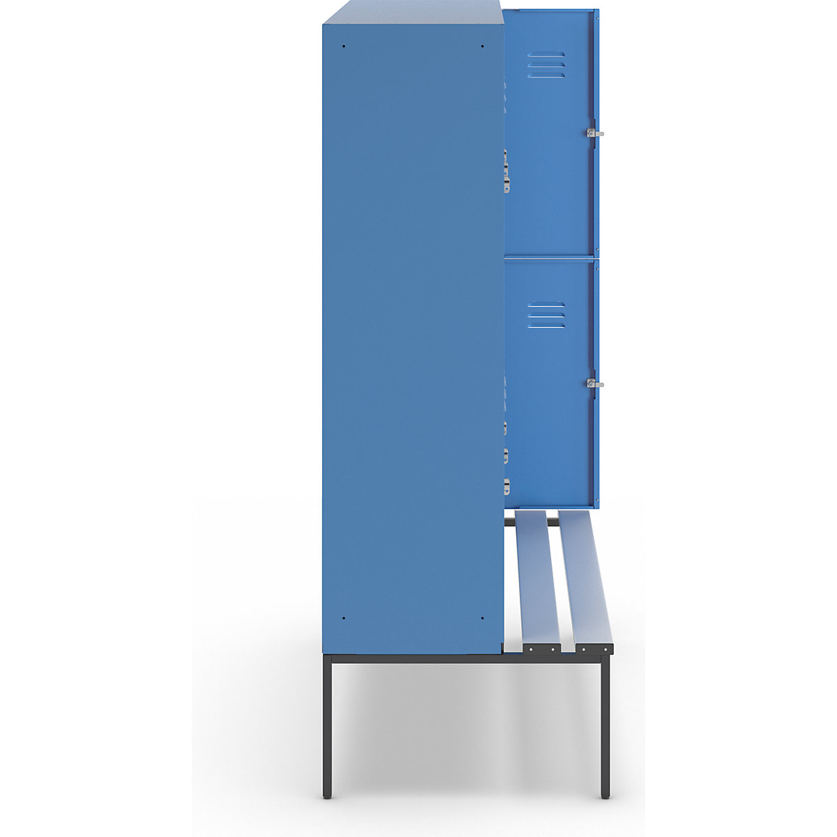 Doppelstock-Spind Berlin 2 Sitzbank Wolf (Produktabbildung 4)-3