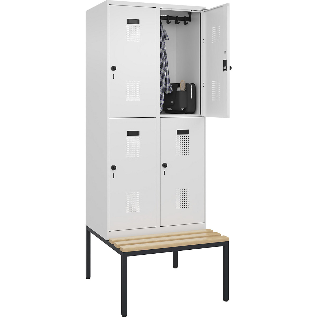 Doppelstock-Spind Evolo PLUS Sitzbank (Produktabbildung 3)-2