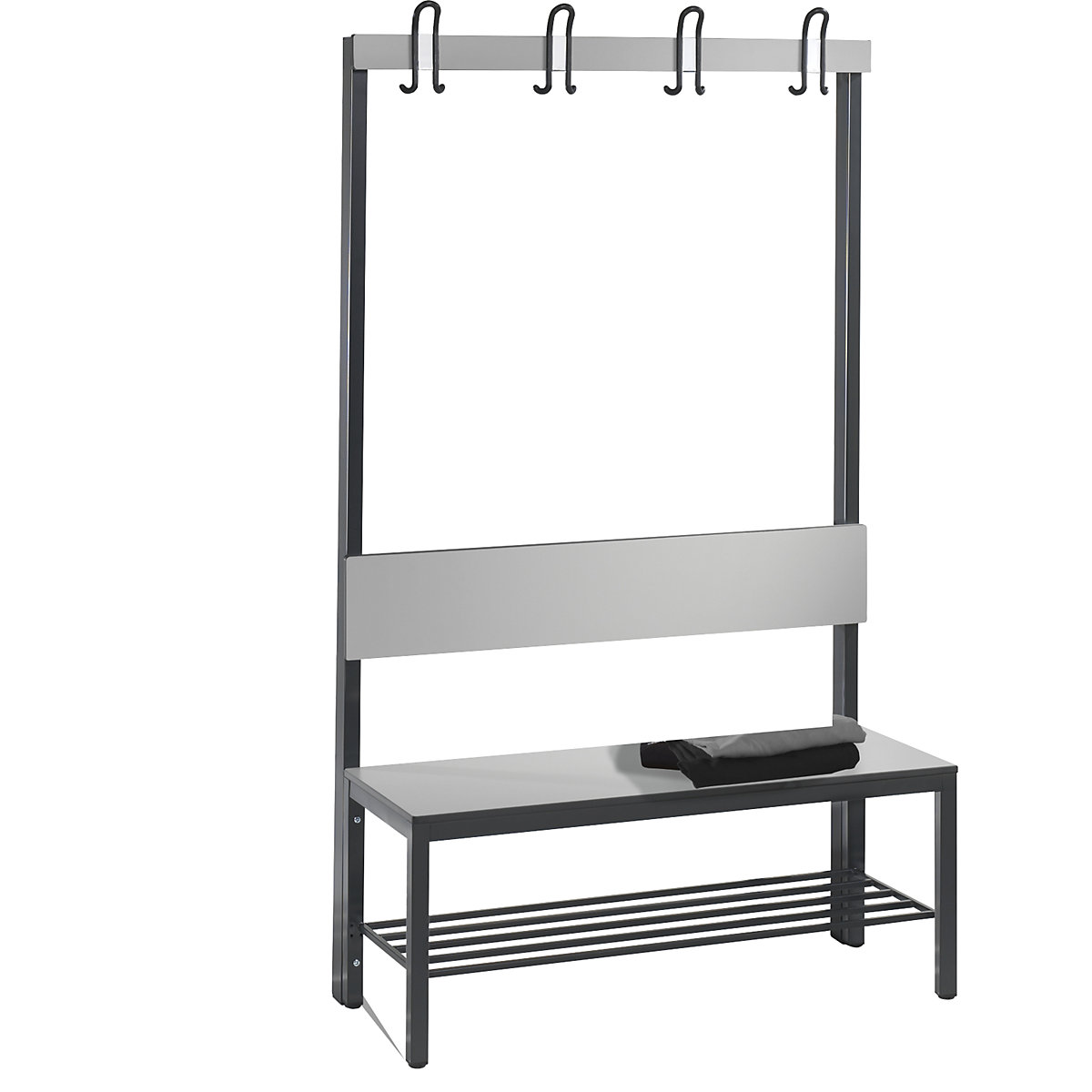 C+P COMFORT Changing Room Bench Silver-Gray 100cm 4