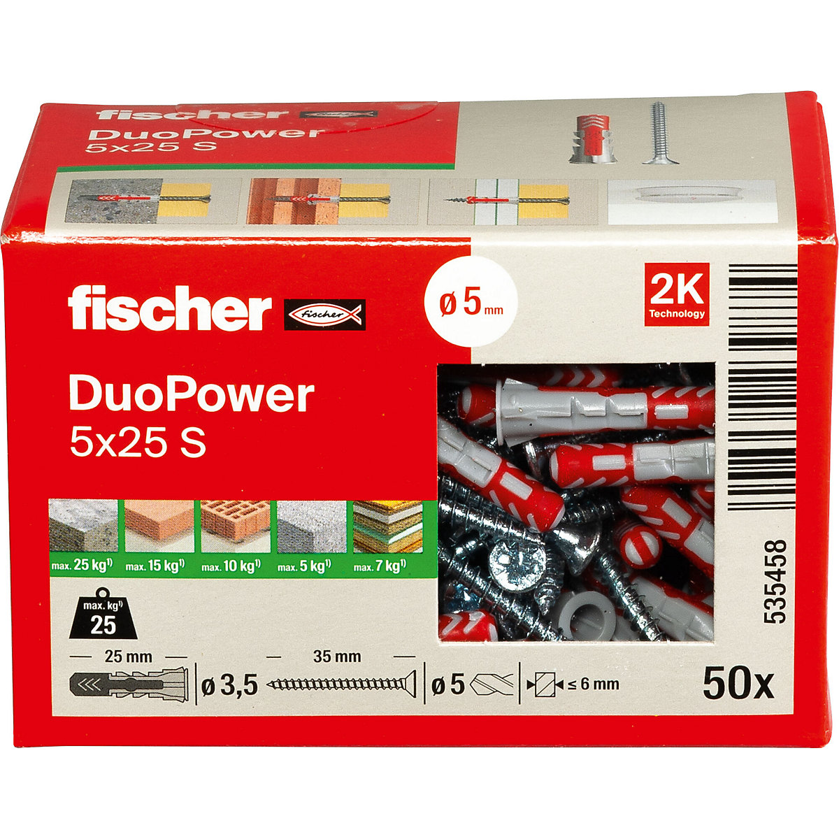 Dübel DUOPOWER fischer (Produktabbildung 4)-3