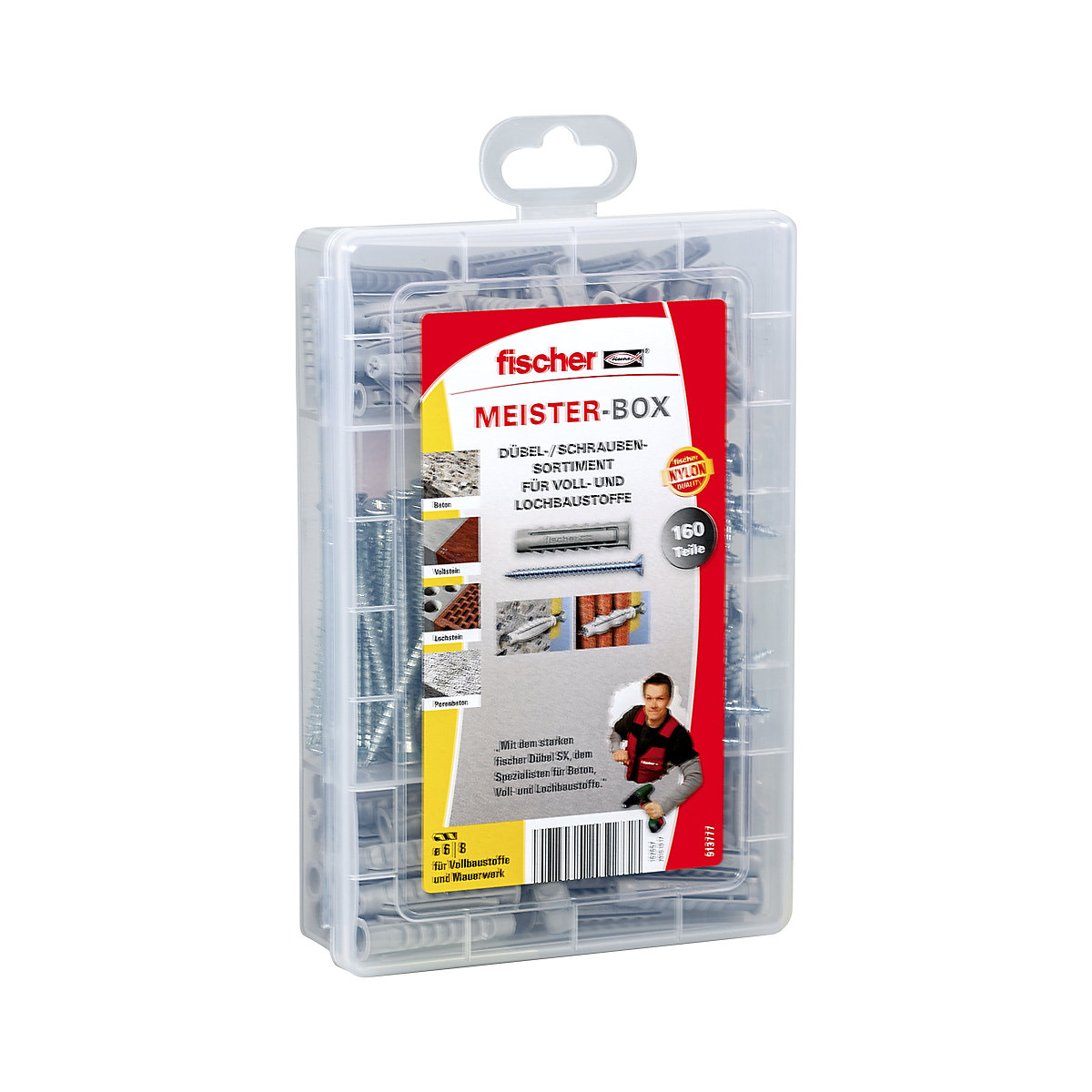 MEISTER-BOX Wohnraum + Schrauben fischer