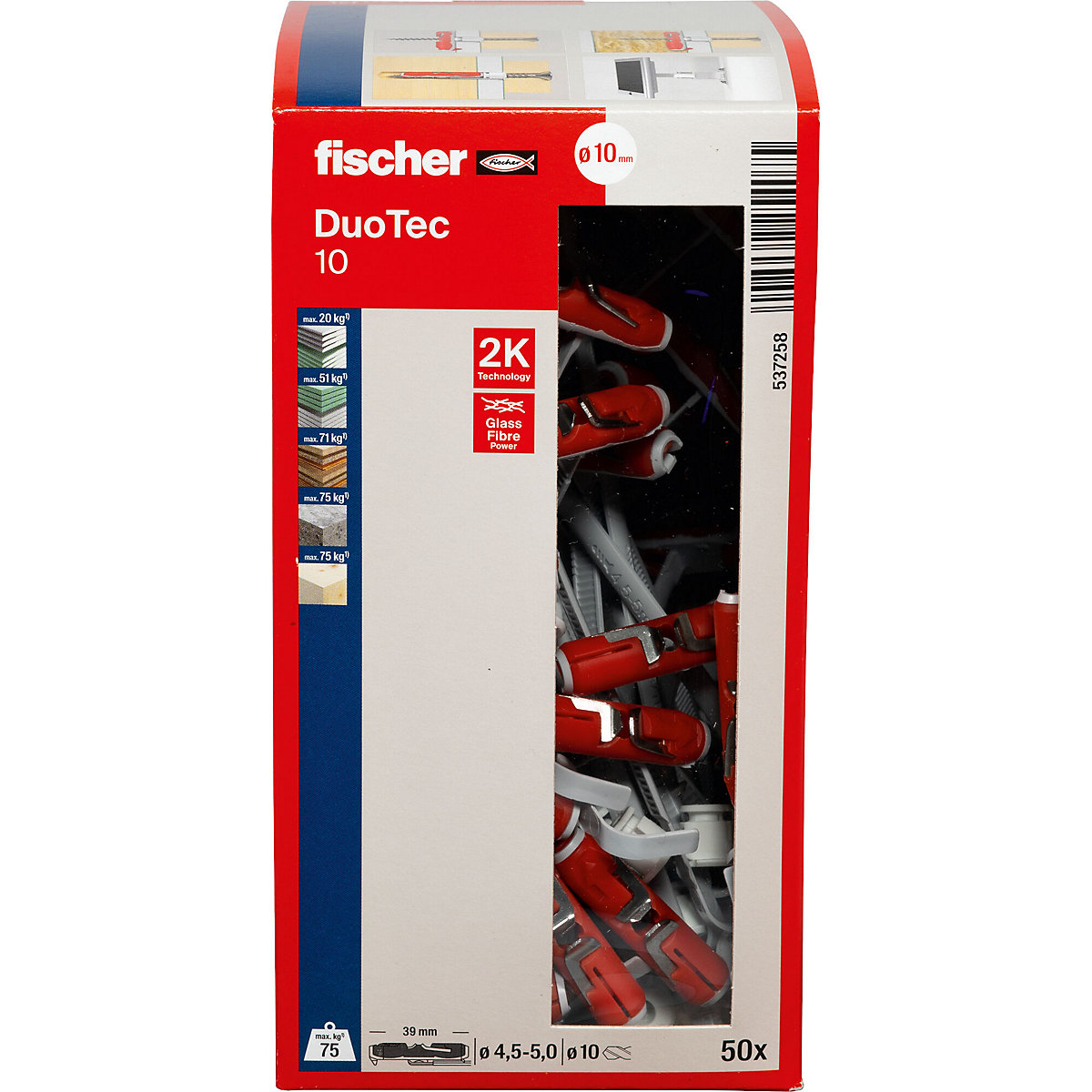 Nylon-Kippdübel DUOTEC fischer (Produktabbildung 3)-2