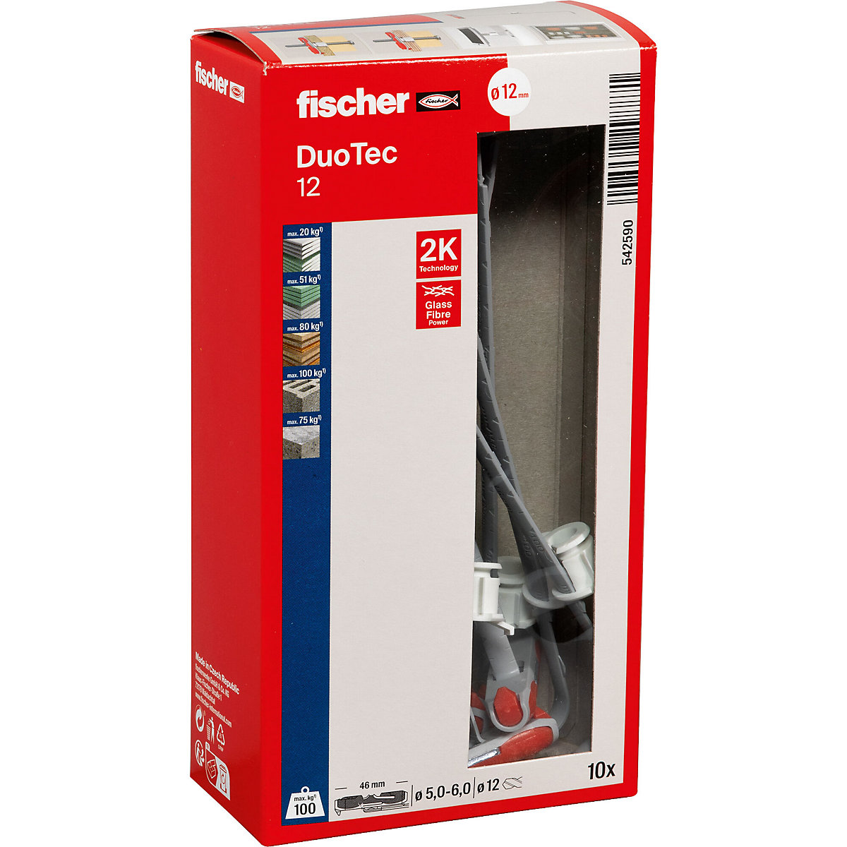 Nylon-Kippdübel DUOTEC fischer (Produktabbildung 5)-4