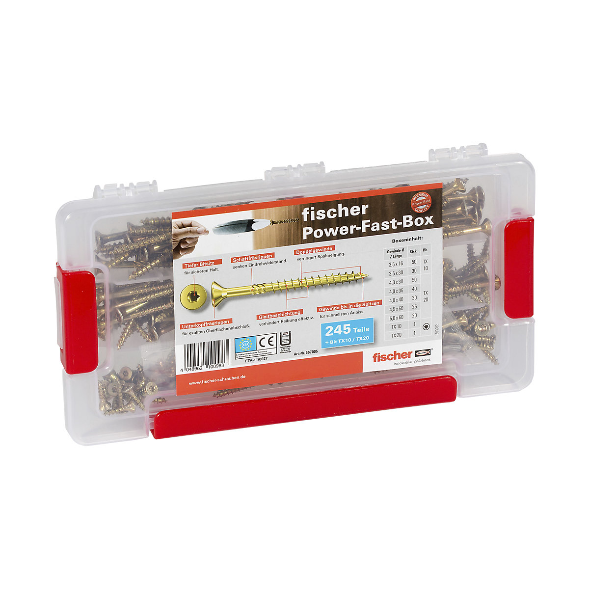 POWER – Fast Box 245-teilig fischer