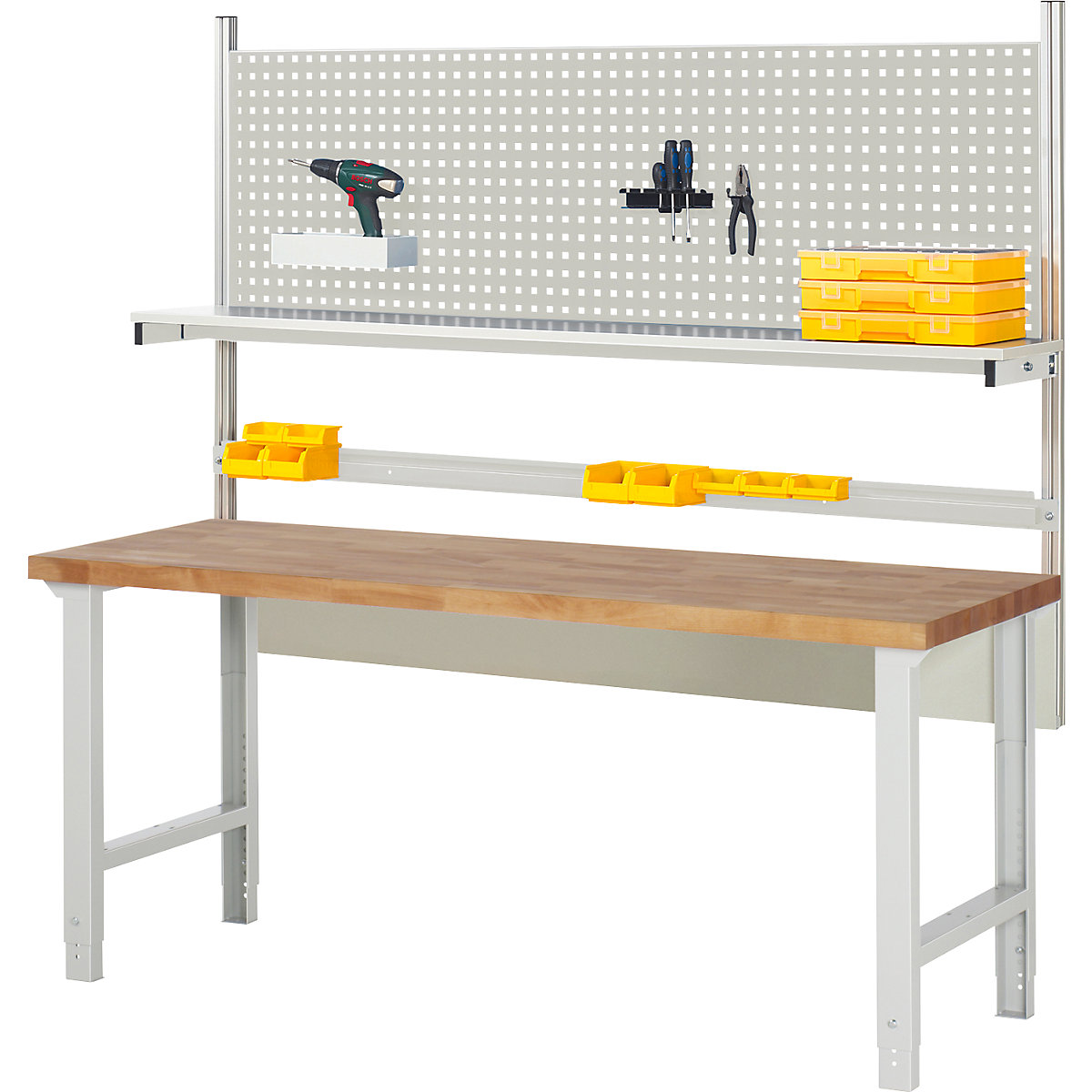 eurokraft pro Serie 7000 Workbench Light Gray 3