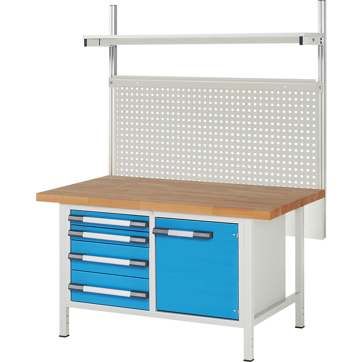 eurokraft pro 8000 Workbench with Rear Cabinet 1500x900 mm 10