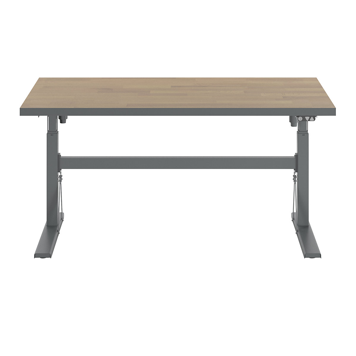 Arbeitstisch, elektrisch höhenverstellbar – Tragkraft 300 kg eurokraft pro (Produktabbildung 7)-6
